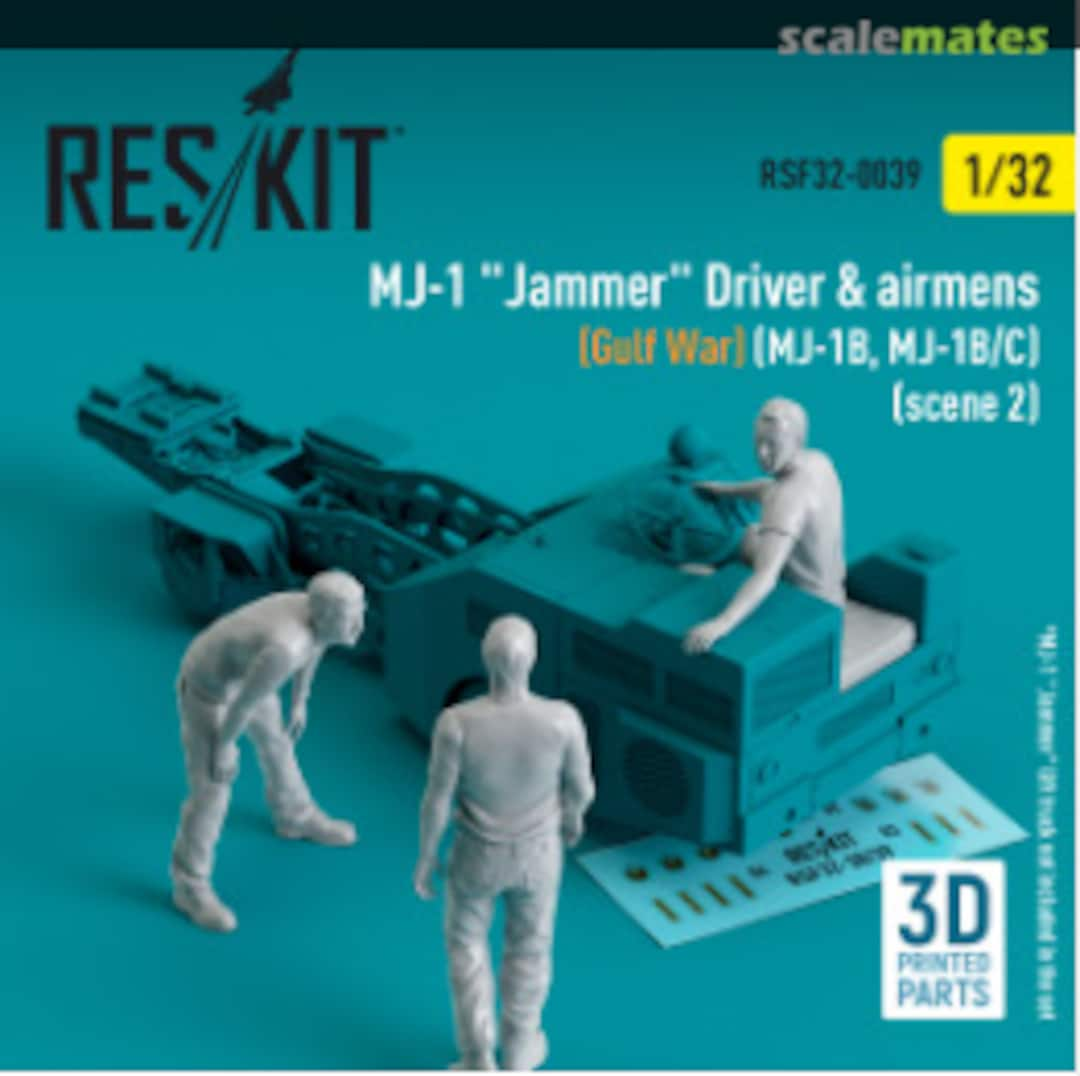 Boxart MJ-1 Jammer Driver & airmens (Gulf War) (MJ-1B, MJ-1B/C) (scene 2) (3 pcs) RSF32-0039 ResKit