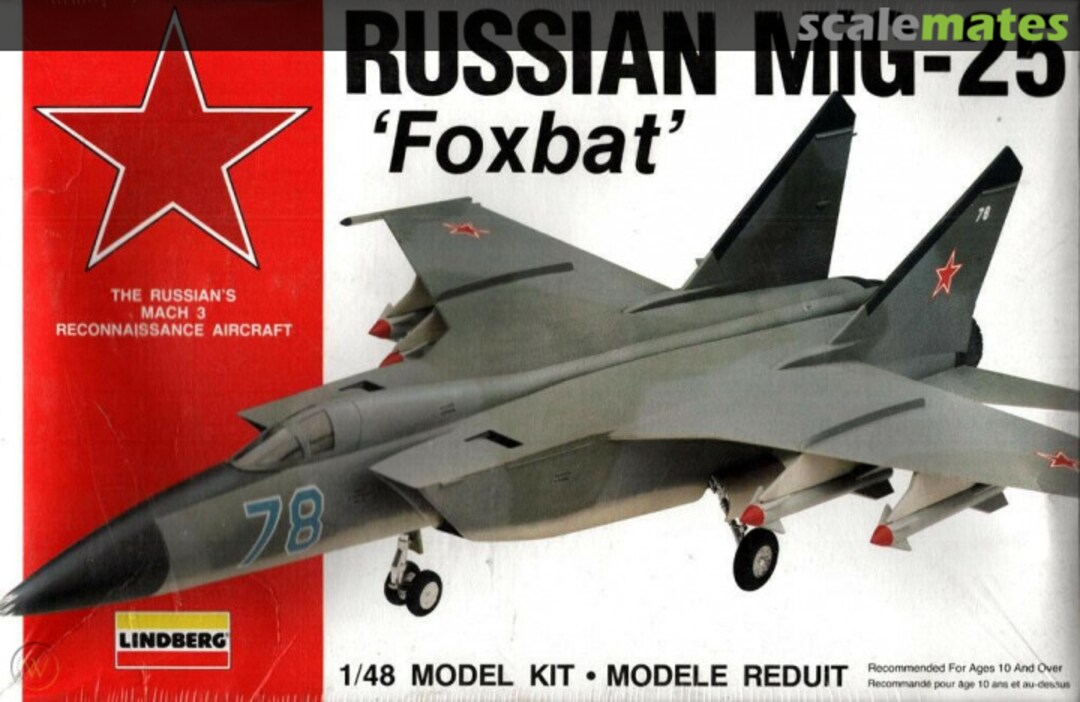 Boxart MiG-25 Foxbat 75002 Lindberg