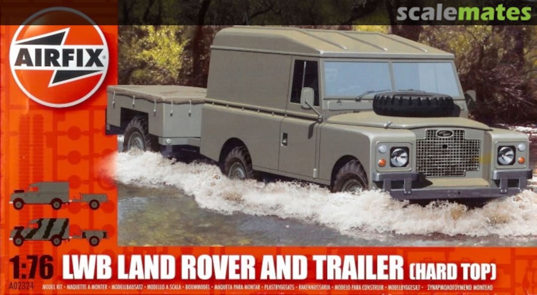 Boxart LWB Land Rover and Trailer [Hard Top] A02324 Airfix