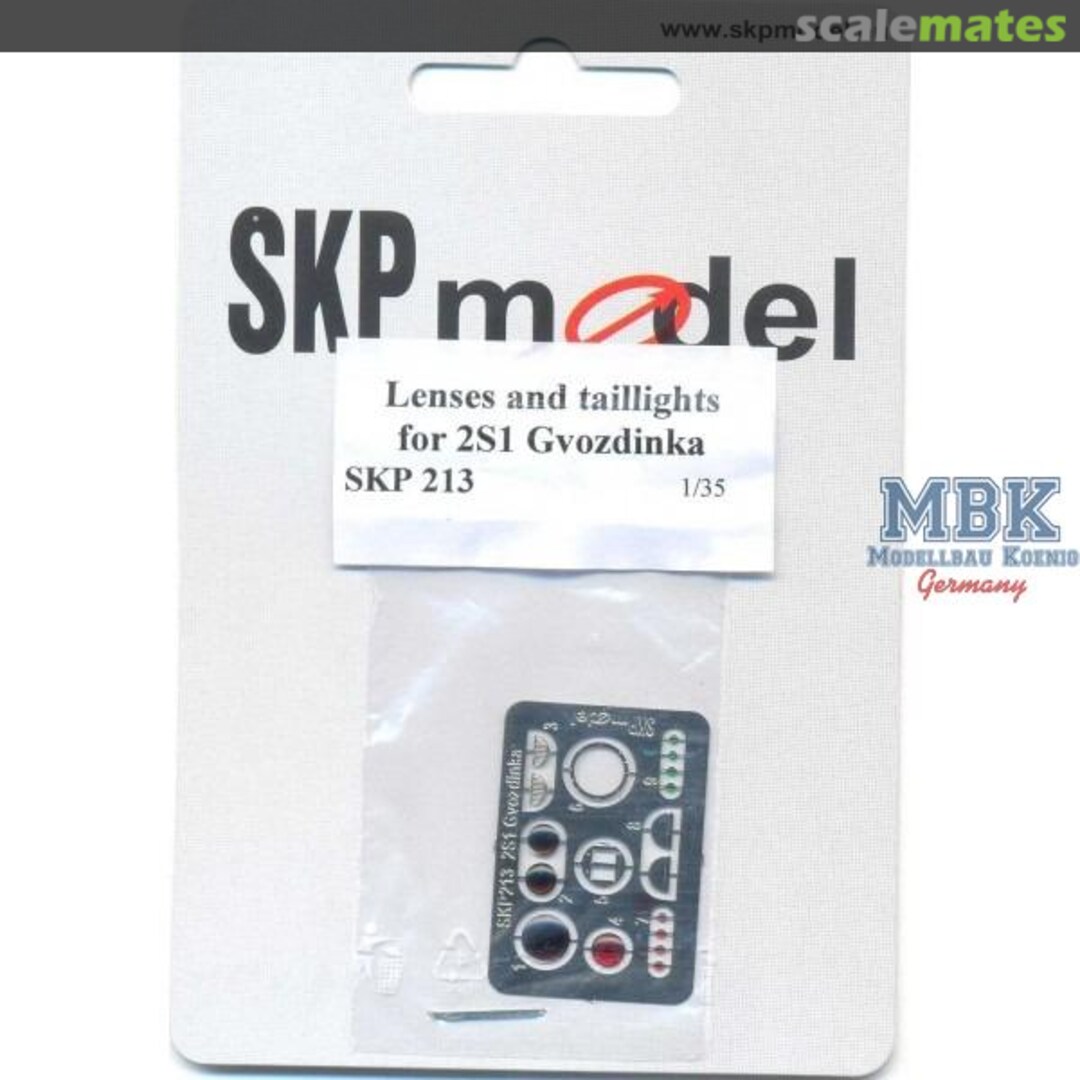 Boxart Lenses and taillights for 2S1 Gvozdika SKP 213 SKP model