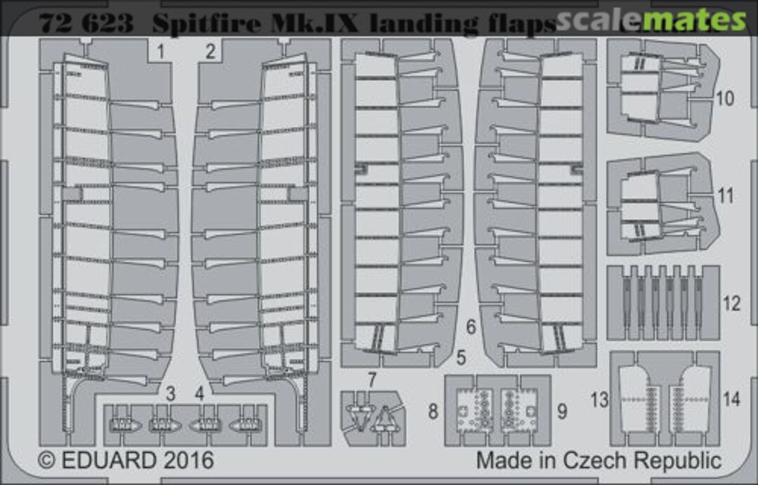 Boxart Spitfire Mk.IX landing flaps 72623 Eduard