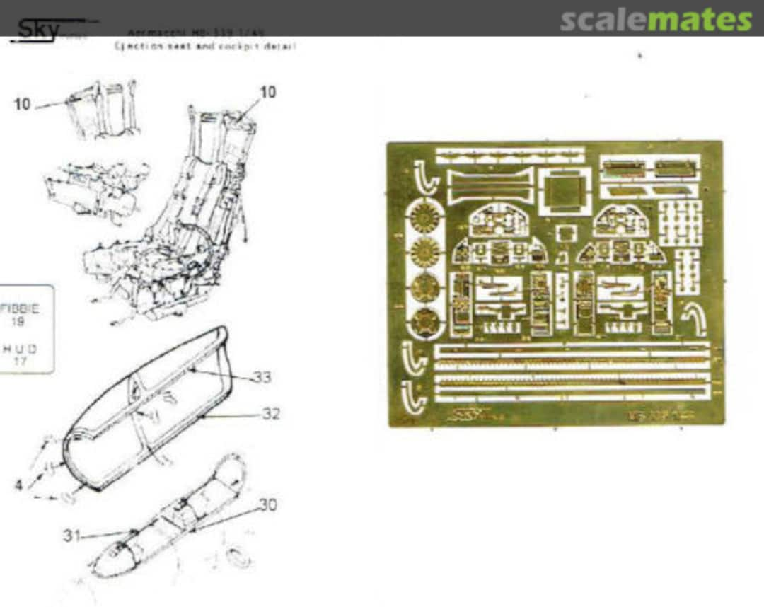 Boxart Aermacchi MB-339 INTERIOR DETAILS  Sky Models