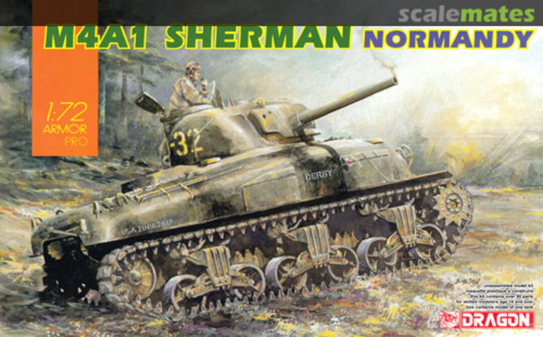 Boxart M4A1 Sherman - Normandy 7568 Dragon