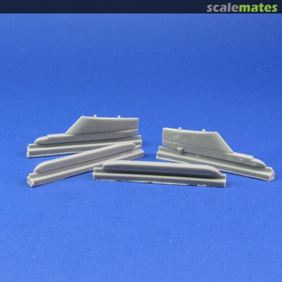 Boxart Aero 1A/4B Sidewinder rails/Sparrow Rails for F3H-2 Demon 48050 Phase Hangar Resin