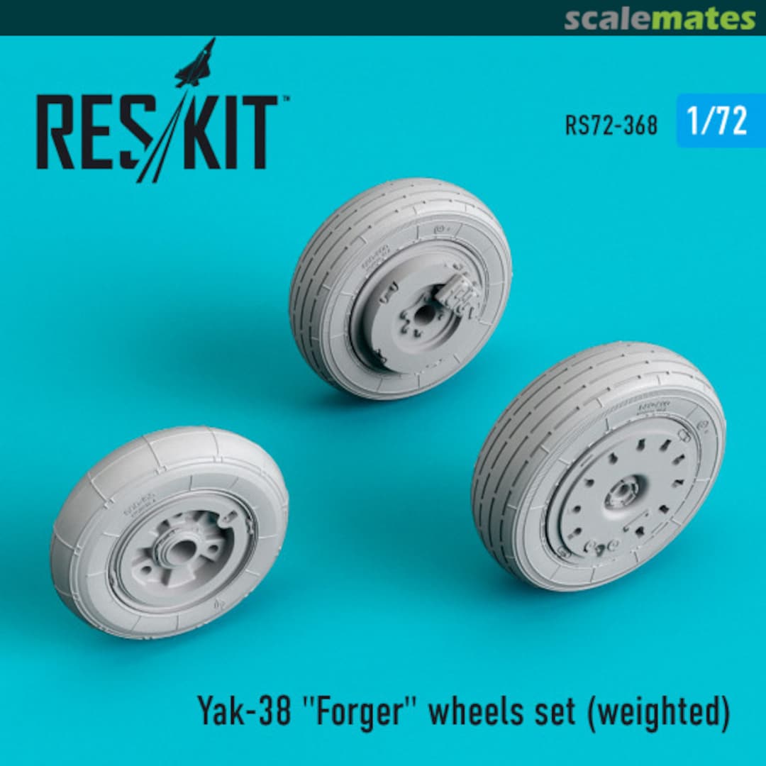 Boxart Yak-38 "Forger" wheels set (weighted) RS72-0368 ResKit