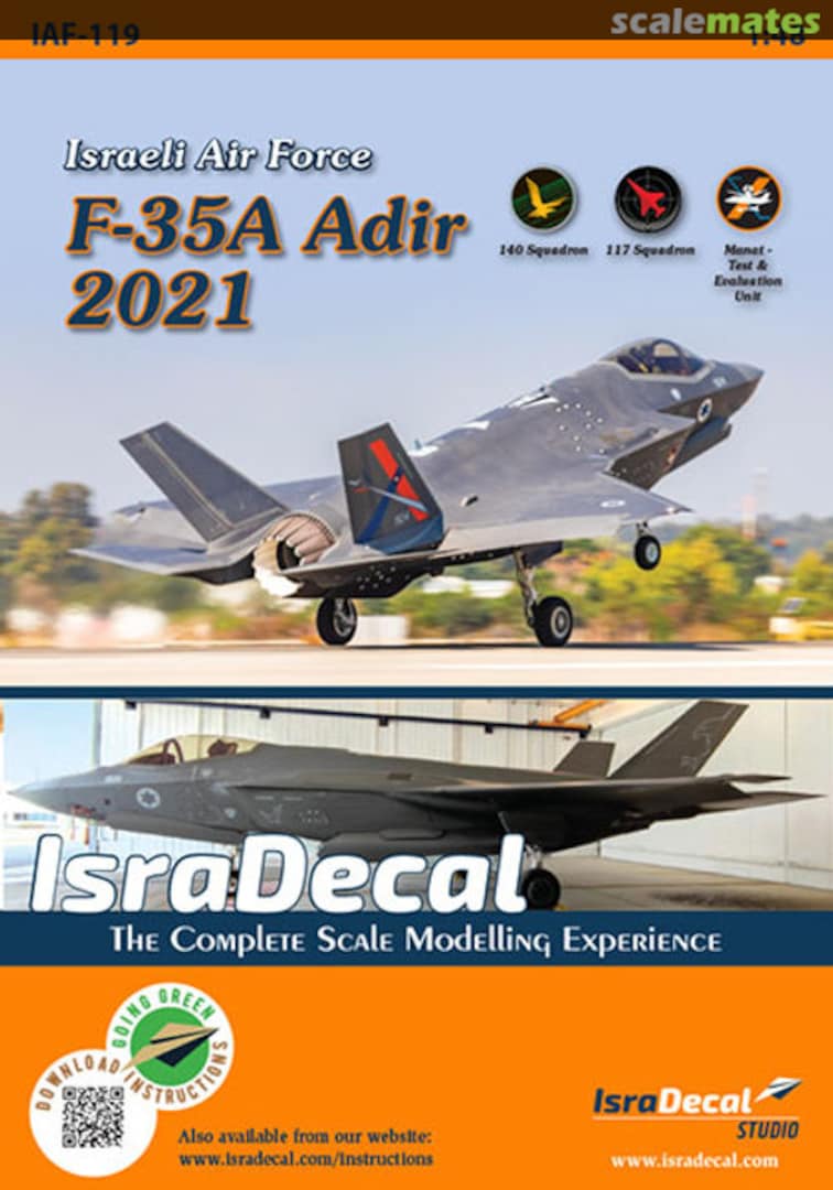 Boxart F-35A Adir 2021 IAF-119 IsraDecal Studio