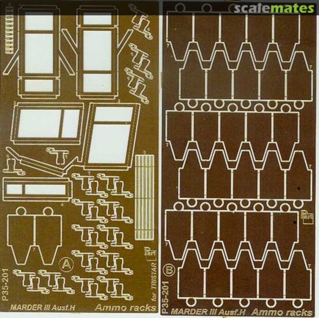 Boxart Marder III Ausf. H ammo racks P35-201 Part