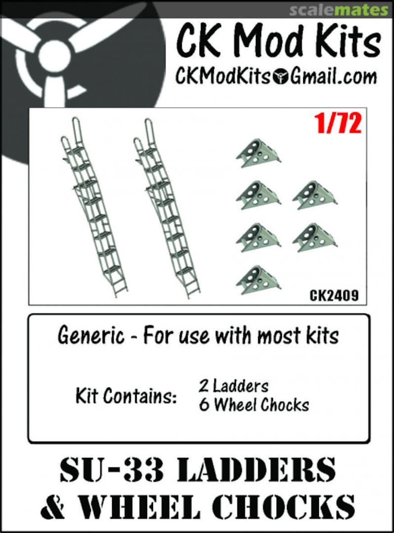 Boxart Su-33 Ladders & Wheel Chocks CK2409 CK Mod Kits