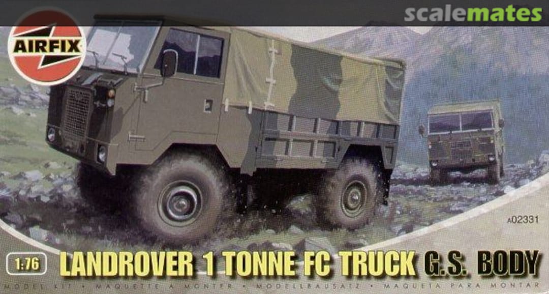 Boxart Landrover 1 Tonne FC Truck G.S. Body A02331 Airfix