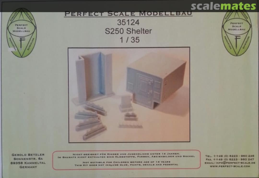 Boxart S250 Shelter 35124 Perfect Scale Modellbau