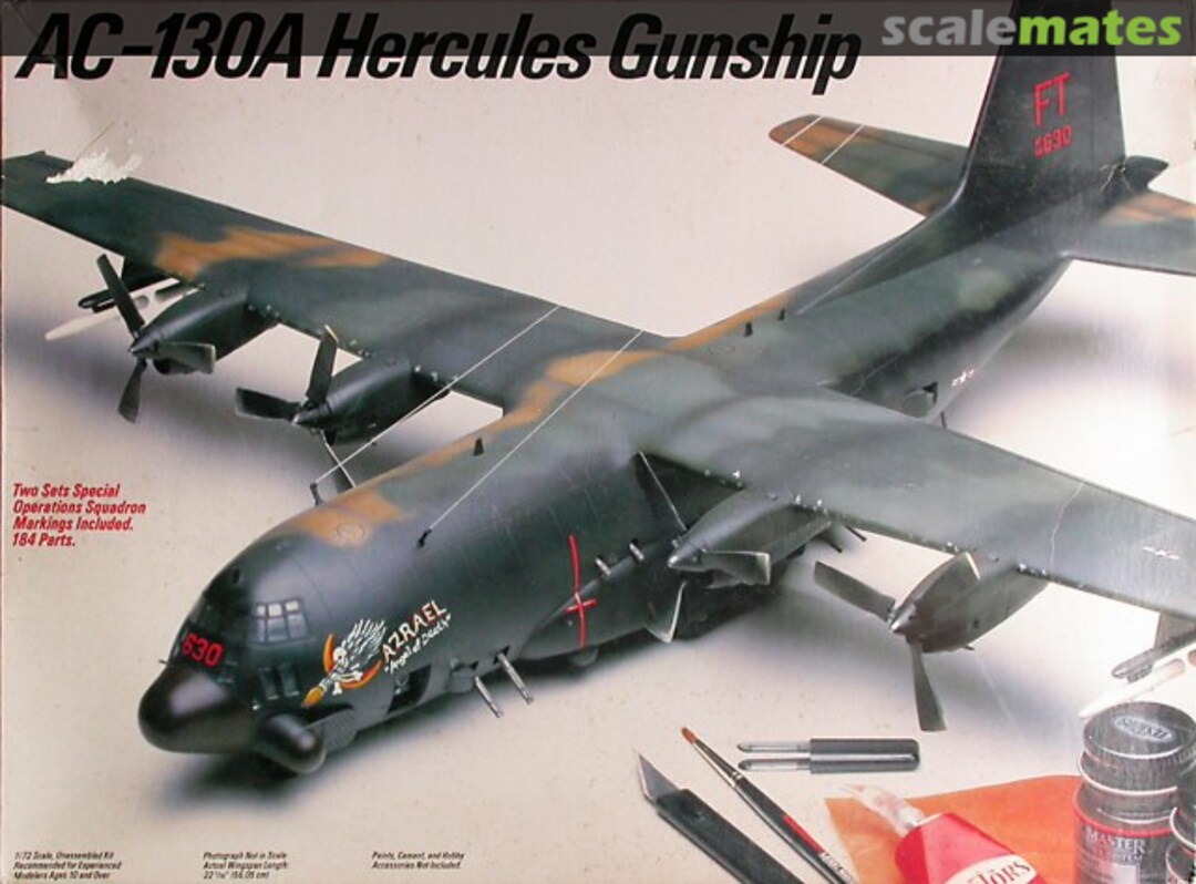 Boxart AC-130A Hercules Gunship 691 Testors