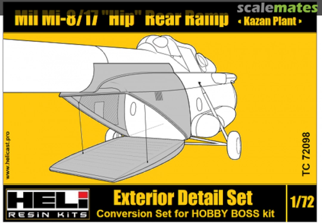 Boxart Mil Mi-8/17 "Hip" Rear Ramp TC72098 HELI Resin Kits