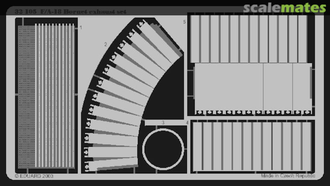 Boxart F-18 Hornet exhaust set 32105 Eduard