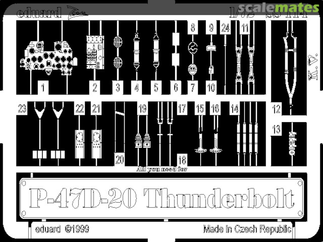 Boxart P-47D-20 Thunderbolt SS114 Eduard