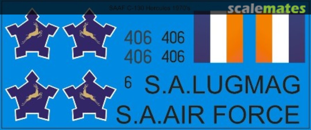 Boxart SAAF C-130 Hercules MAV-480186 MAV Decals