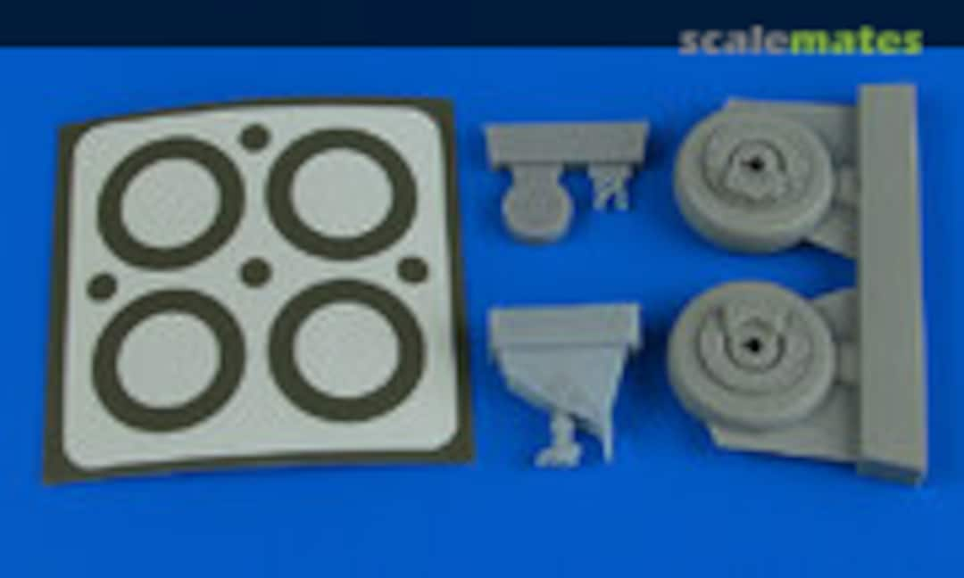 1:48 A-1J Skyraider wheels &amp; paint masks (Aires 4788)