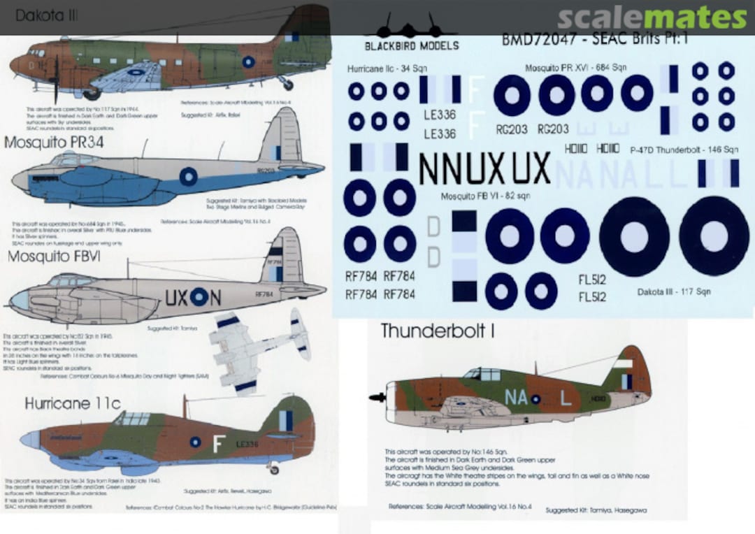 Boxart SEAC Brits Pt:1 BMD72047 Blackbird Models