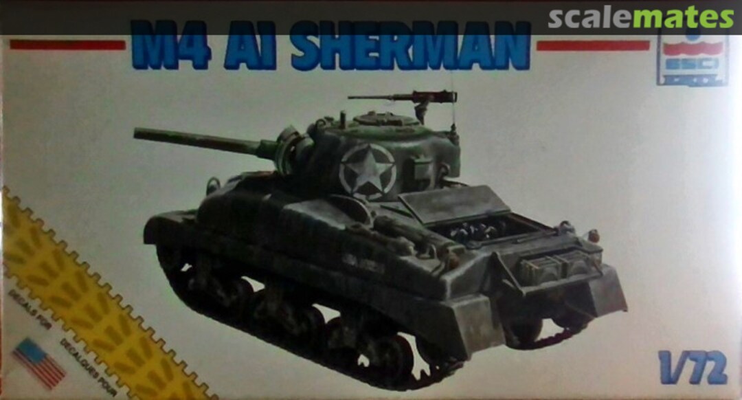 Boxart M4 A1 Sherman Tank 8308 ESCI/ERTL