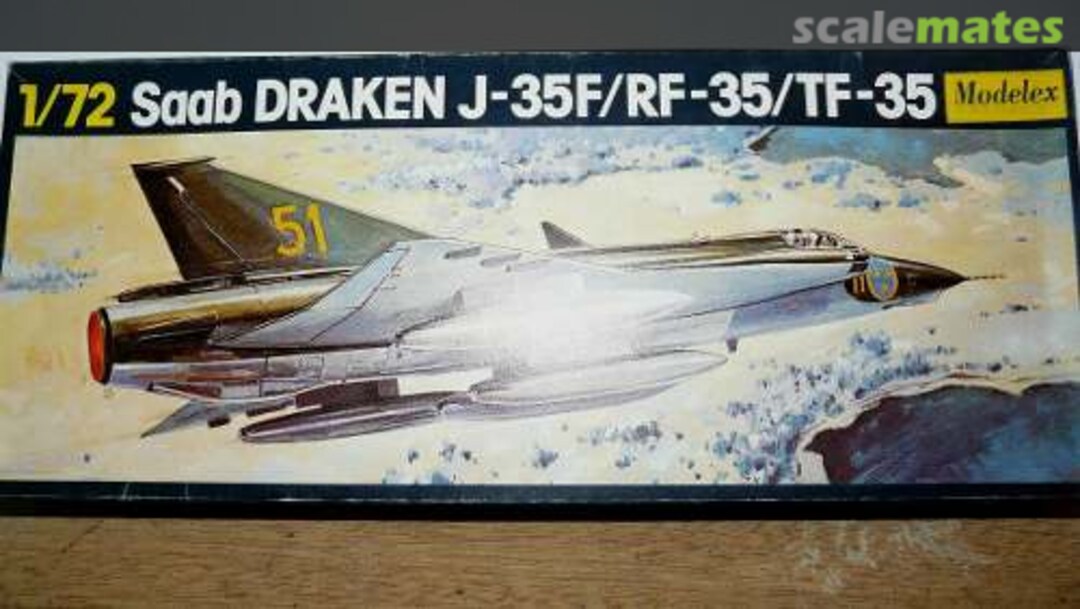 Boxart Saab Draken J-35F/RF-35/TF-35  Modelex