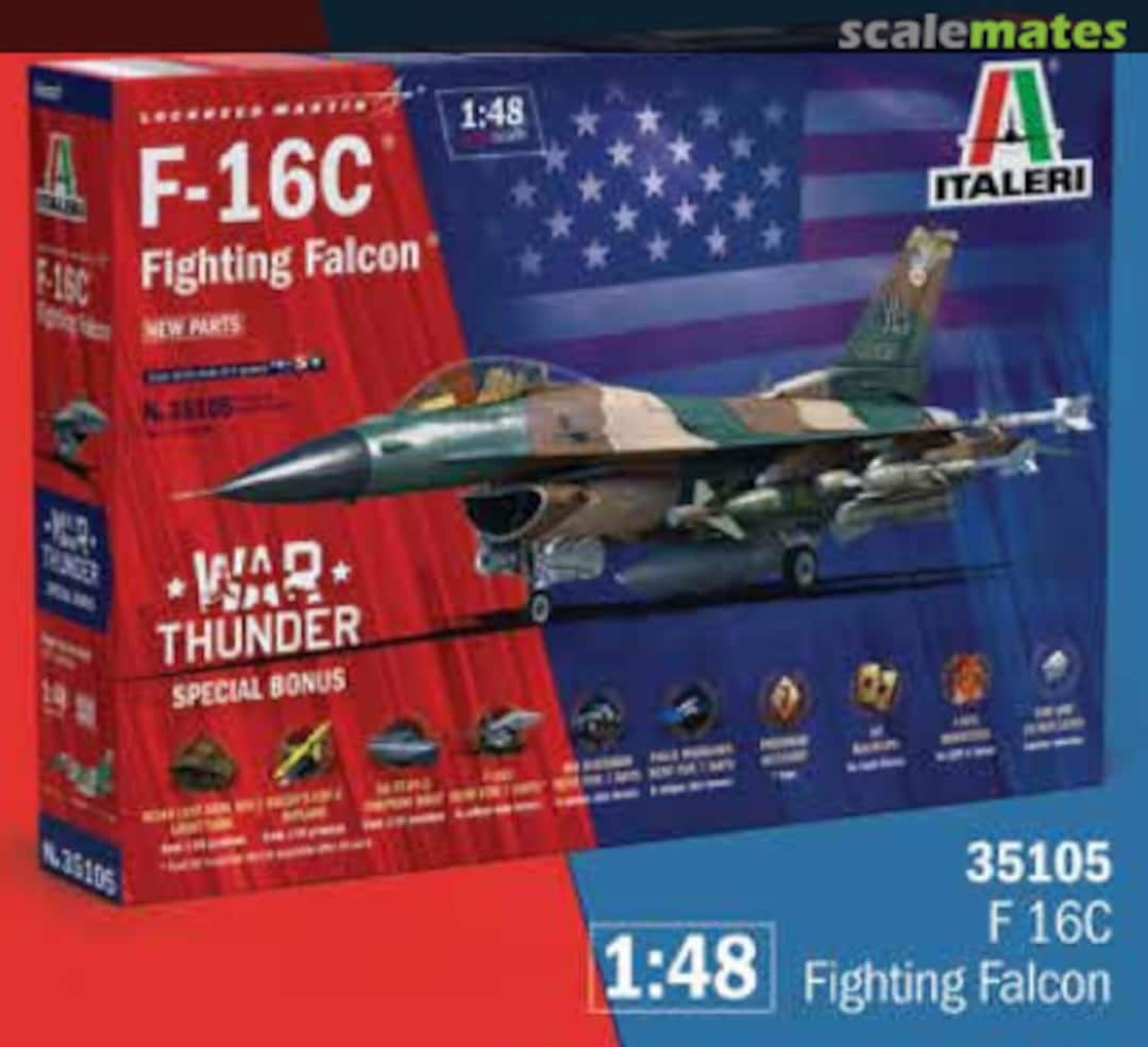 Boxart F-16C Fighting Falcon 35105 Italeri