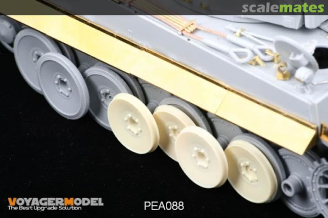 Boxart Damaged Road Wheels for Tiger I Early Version PEA088 Voyager Model