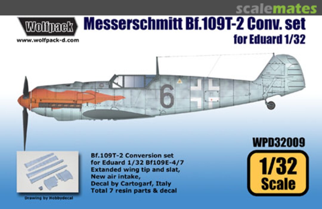 Boxart Messerschmitt Bf.109T-2 Conversion set WPD32009 Wolfpack