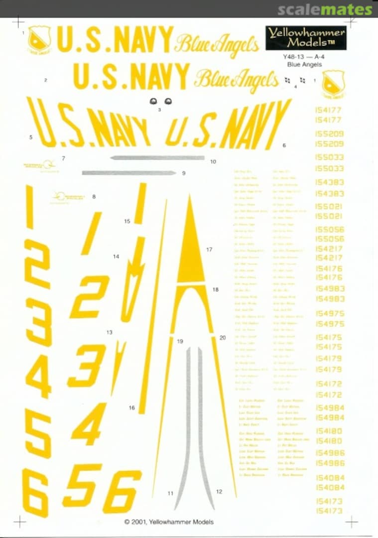 Boxart A-4F Skyhawk YHD48-19 Yellowhammer Models