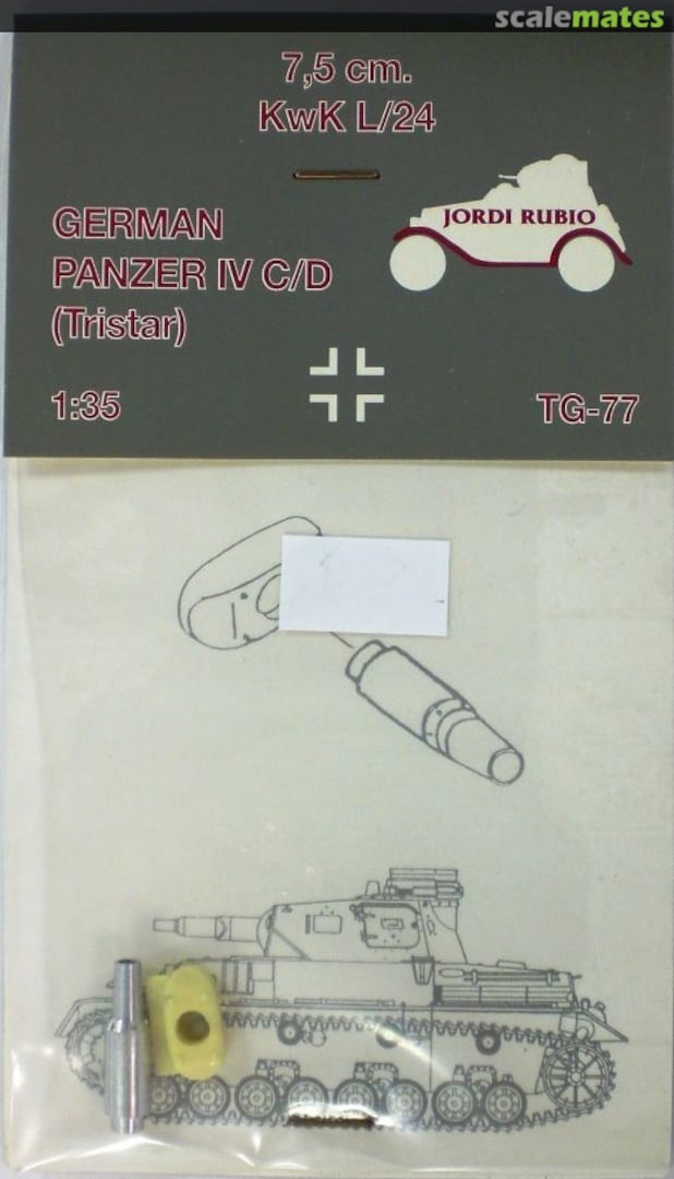 Boxart German Panzer IV C/D 7.5cm Kwk L/24 TG-77 Jordi Rubio