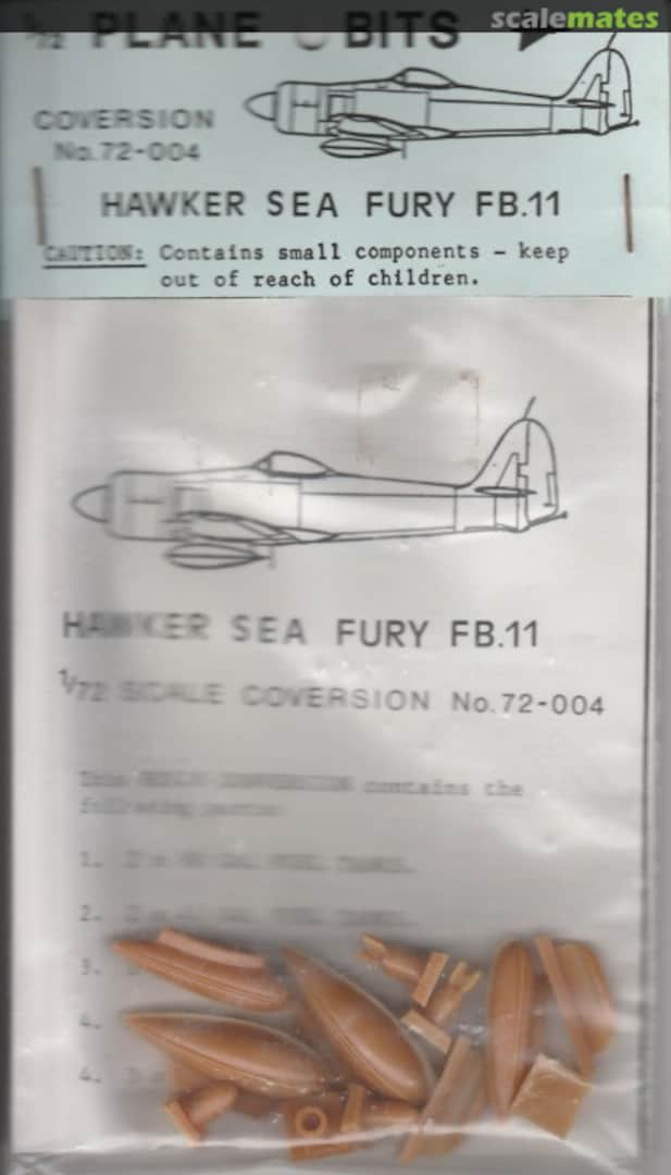 Boxart Hawker Sea Fury FB.11 72-004 Plane Bits