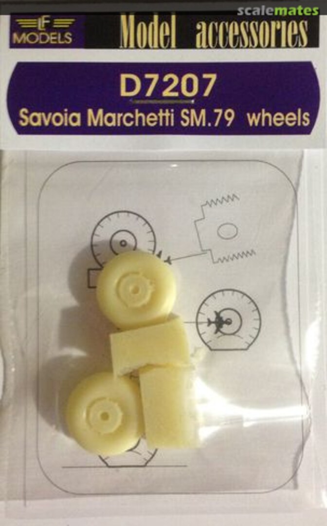 Boxart Savoia Marchetti SM.79 Weighted Wheels D7207 LF Models