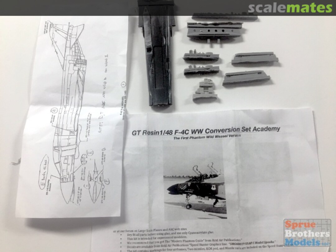 Boxart F-4C Phantom II - Wild Weasel (WW) Conversion Set 48008 GT Resin