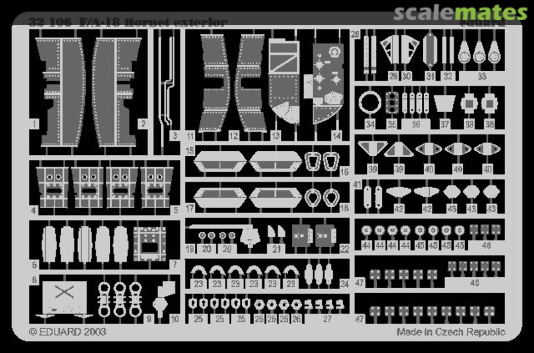 Boxart F/A-18 Hornet exterior 32106 Eduard