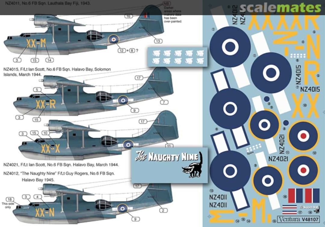 Boxart RNZAF PBY-5 Catalinas, Pacific Theatre V48107 Ventura