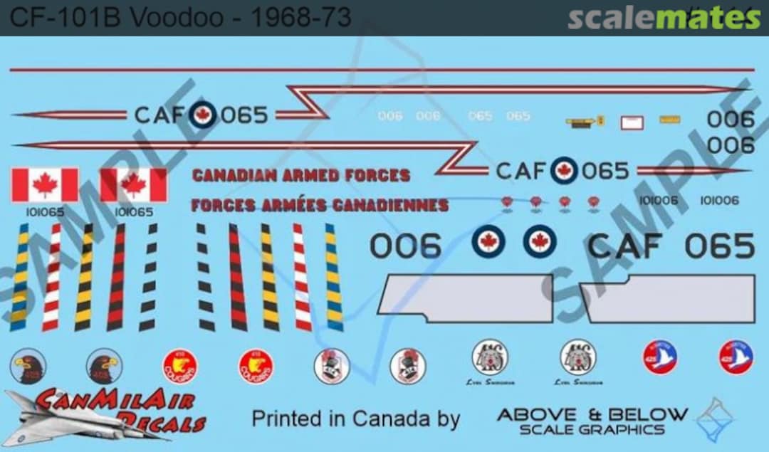 Boxart McDonnell CF-101B Voodoo 014 Above & Below Graphics