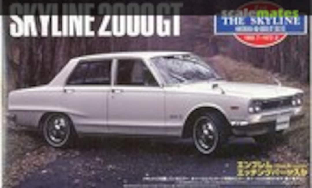 1:24 Nissan Skyline Hakosuka 4Dr 2000 GT (GC10) (Aoshima 031643)