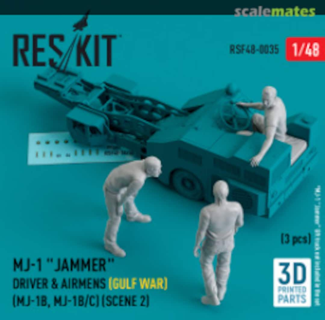 Boxart MJ-1 Jammer Driver & airmens (Gulf War) (MJ-1B, MJ-1B/C) (scene 2) (3 pcs) RSF48-0035 ResKit