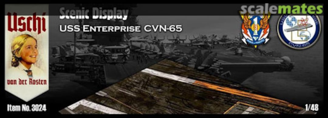 Boxart 'USS Enterprise CVN-65' rectangular 3022 Uschi van der Rosten