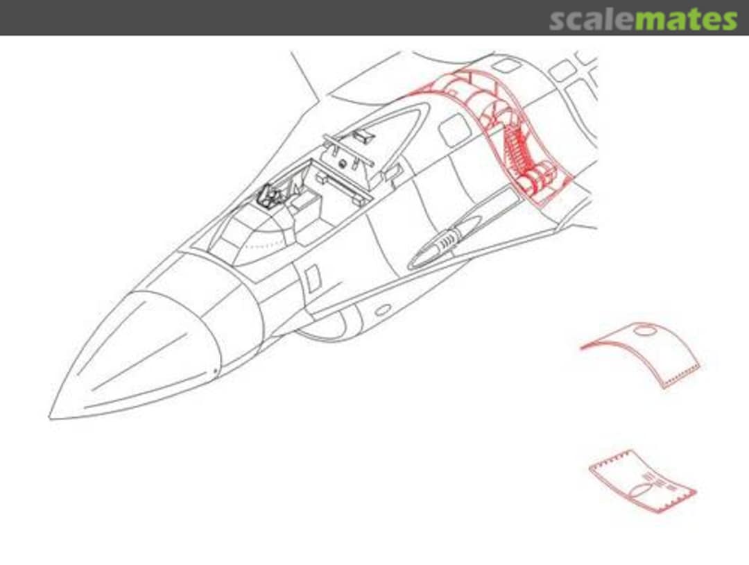 Boxart F-16C - armament set 7117 CMK