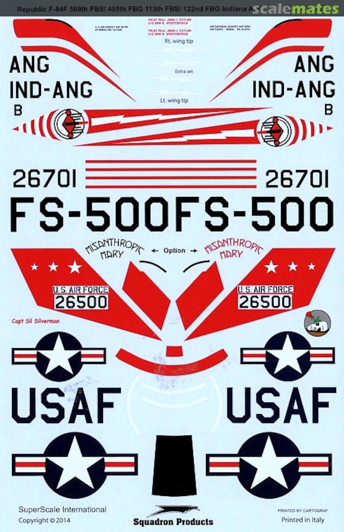 Boxart Republic F-84F Thunderstreak MS481275 SuperScale International