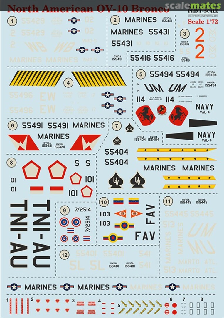 Boxart North American OV-10 Bronco 72-317 Print Scale