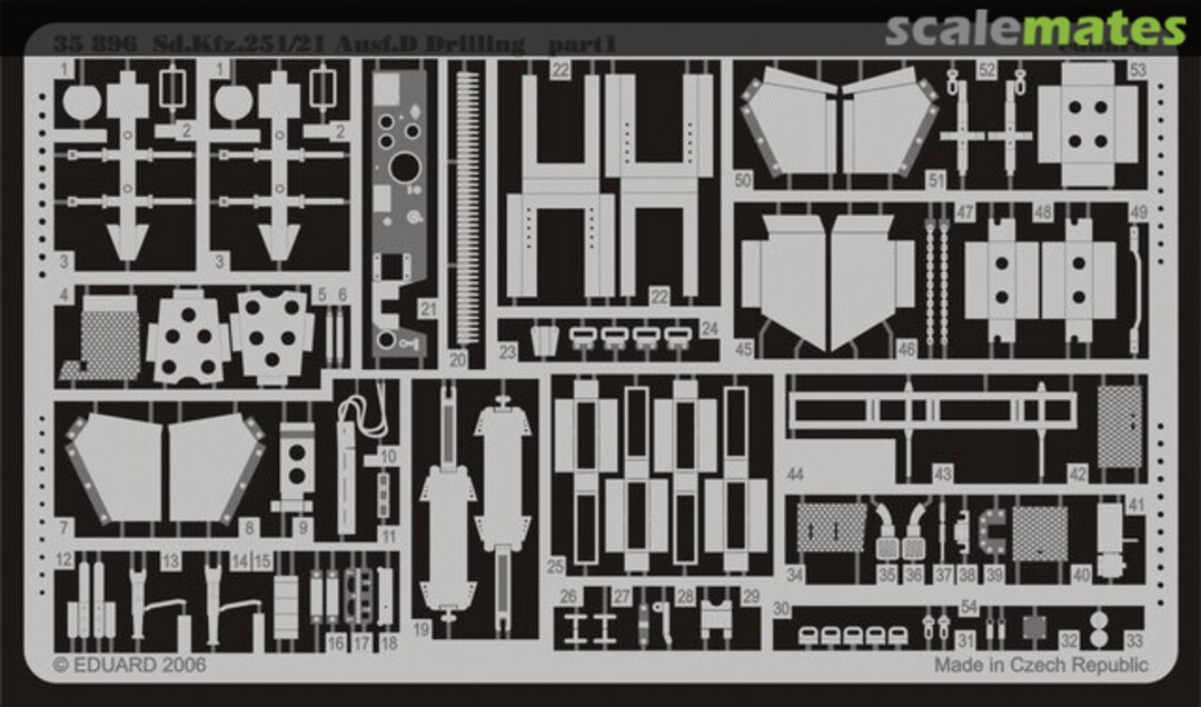 Boxart Sd.Kfz.251/21 Ausf.D Drilling 35896 Eduard