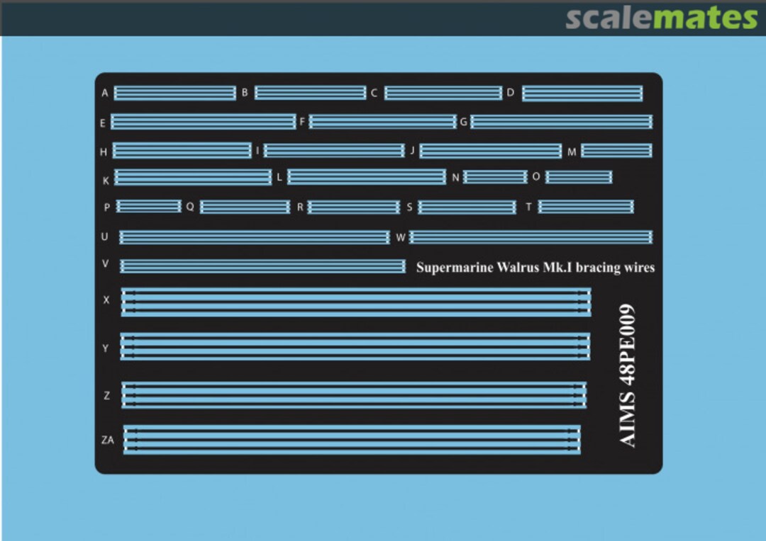 Boxart Supermarine Walrus Mk.I bracing wires 48PE009 AIMS