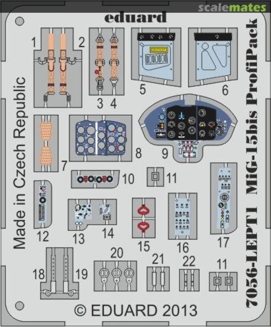 Boxart MiG-15bis PE-set 7059-LEPT Eduard