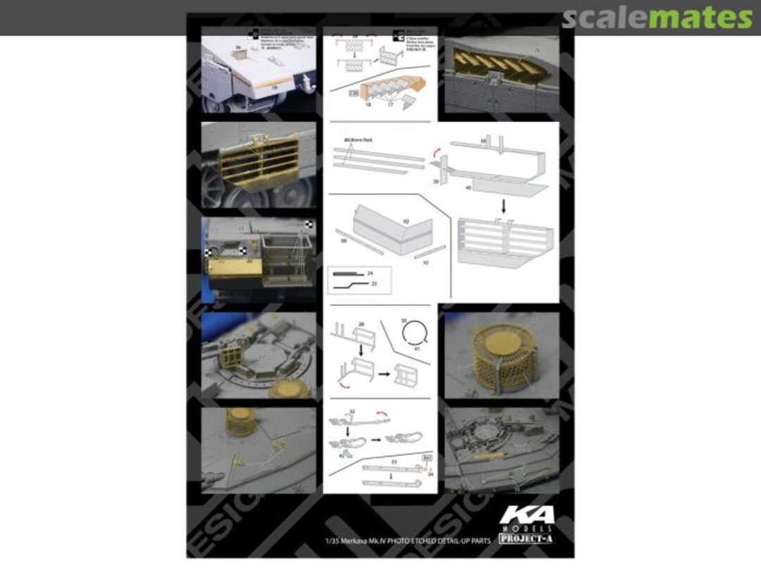 Boxart Merkava MK.IV Detail-Up Parts Basic Set for Academy MM-35004 KA Models