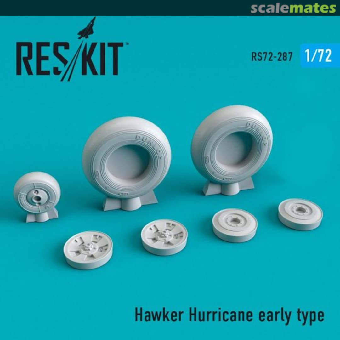 Boxart Hawker Hurricane - wheels set early RS72-0287 ResKit