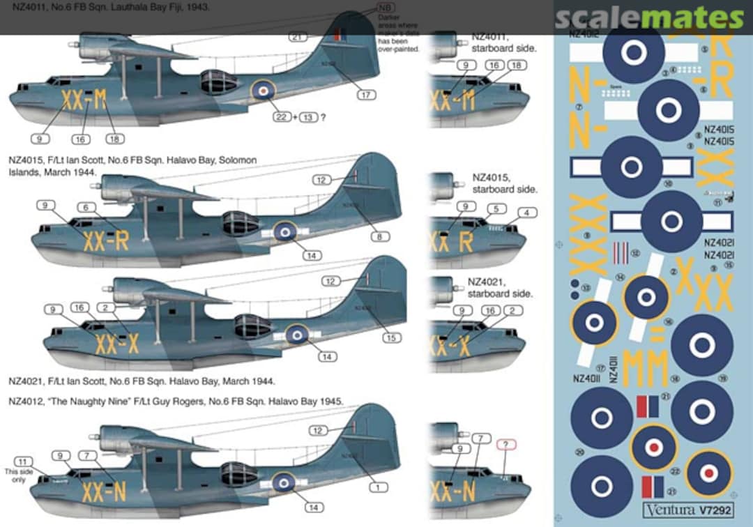 Boxart RNZAF PBY Catalinas, Pacific Theatre V7292 Ventura