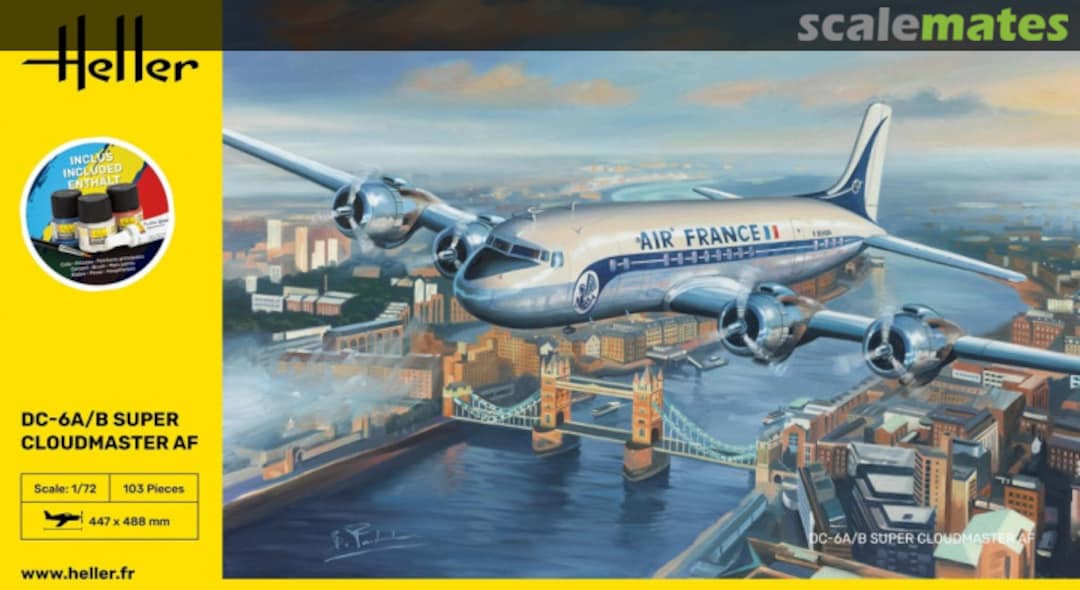 Boxart DC-6A/B Super Cloudmaster AF 56315 Heller