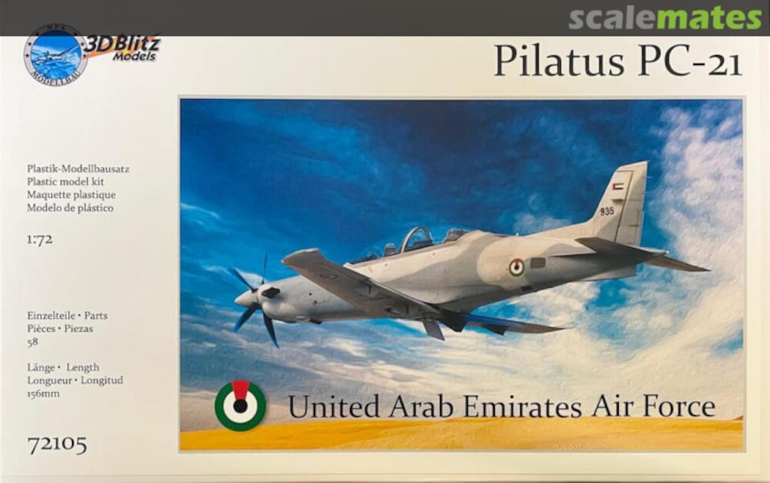 Boxart Pilatus PC-21 72105 3D Blitz Models