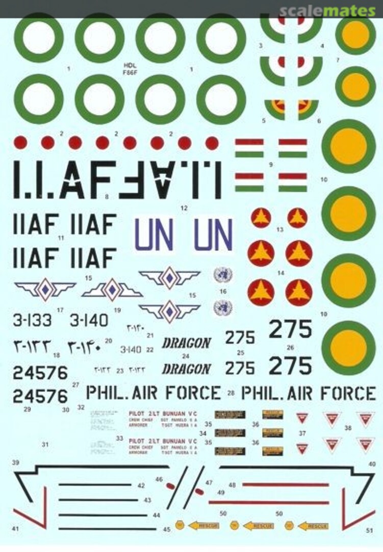 Boxart F-86F-25/30 Sabre 72-064 Hi-Decal Line