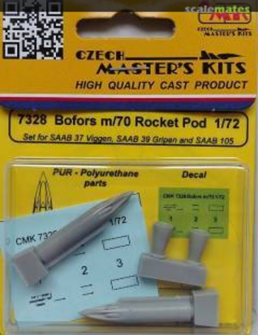 Boxart Bofors m/70 Rocket pod (2 pcs) 7328 CMK